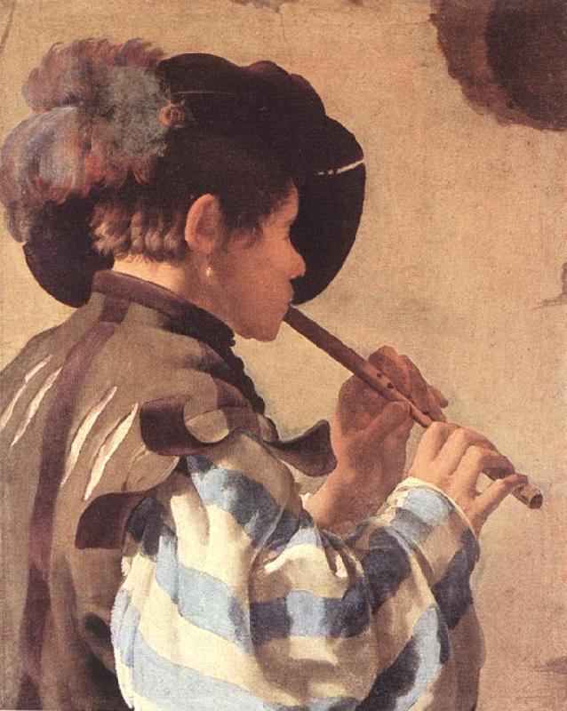 TERBRUGGHEN, Hendrick The Flute Player et France oil painting art